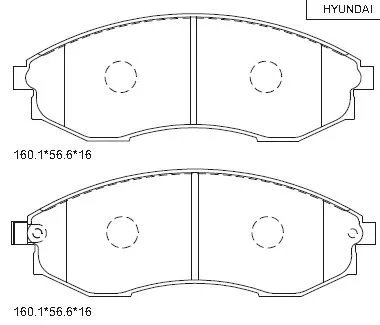 Brake Pad Set, disc brake (KD9737)