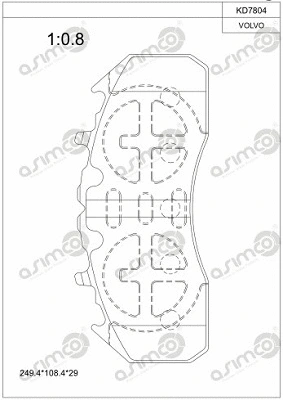Brake Pad Set, disc brake (KD7804)