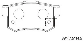 Brake Pad Set, disc brake (KD1702W)