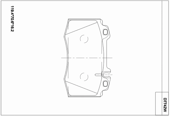 Brake Pad Set, disc brake (KD7742W)