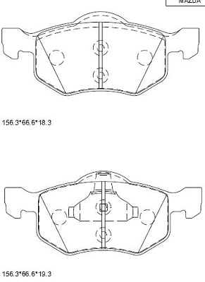 Brake Pad Set, disc brake (KD3700)