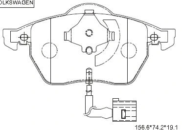 Brake Pad Set, disc brake (KD7564)