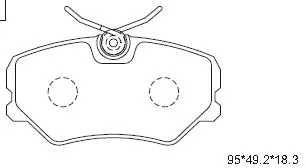 Brake Pad Set, disc brake (KD7752)