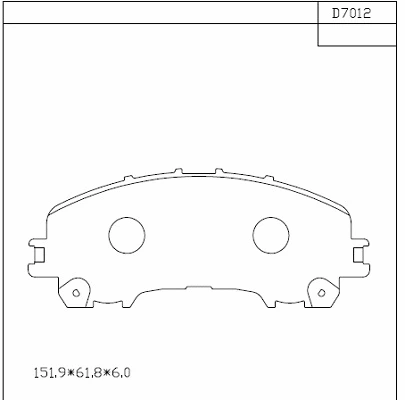 Brake Pad Set, disc brake (KD7012)