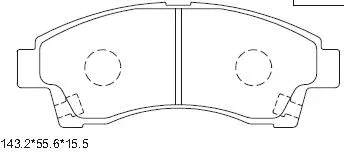 Brake Pad Set, disc brake (KD3302)