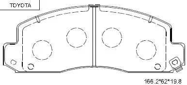Brake Pad Set, disc brake (KD2531F)