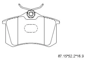 Brake Pad Set, disc brake (KD7797)