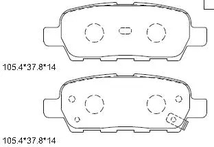Brake Pad Set, disc brake (KD1739)