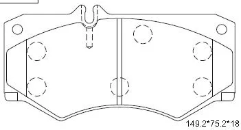 Brake Pad Set, disc brake (KD7562)