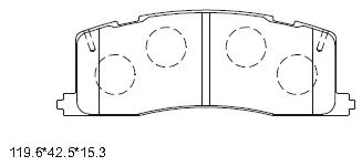 Brake Pad Set, disc brake (KD2711)