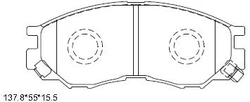 Brake Pad Set, disc brake (KD4231)