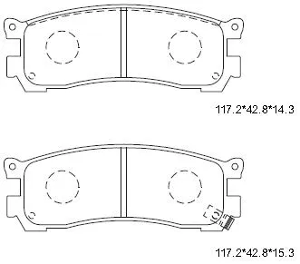 Brake Pad Set, disc brake (KD3317)