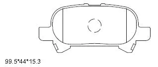 Brake Pad Set, disc brake (KD2734)