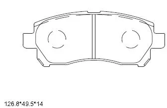 Brake Pad Set, disc brake (KD2786)