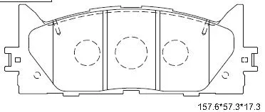 Brake Pad Set, disc brake (KD2765)