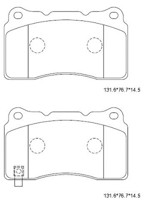 Brake Pad Set, disc brake (KD7744)
