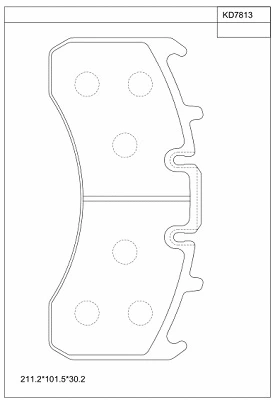 Brake Pad Set, disc brake (KD7813)