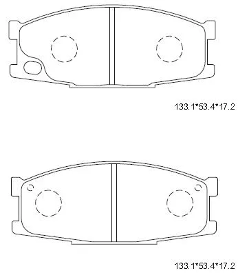 Brake Pad Set, disc brake (KD4348)