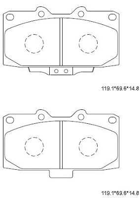 Brake Pad Set, disc brake (KD3728)