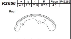Brake Shoe Set (K2656)