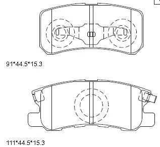 Brake Pad Set, disc brake (KD4203)