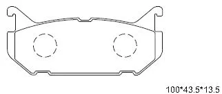 Brake Pad Set, disc brake (KD3784)