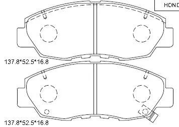 Brake Pad Set, disc brake (KD1703)