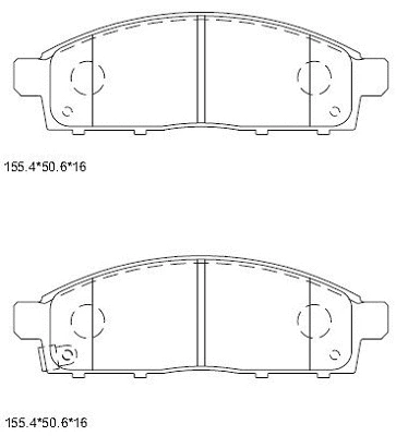 Brake Pad Set, disc brake (KD4723)