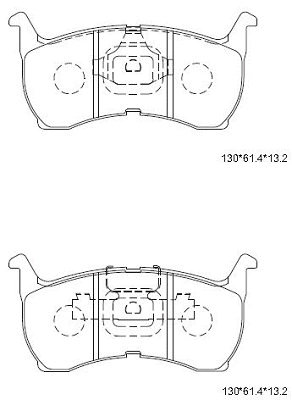 Brake Pad Set, disc brake (KD3708)