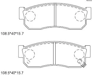 Brake Pad Set, disc brake (KD3771W)