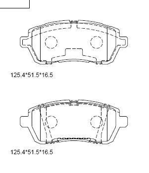 Brake Pad Set, disc brake (KD3748F)