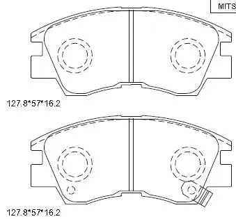 Brake Pad Set, disc brake (KD4232)