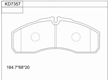 Brake Pad Set, disc brake (KD7357)