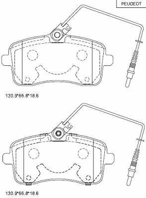 Brake Pad Set, disc brake (KD7505)