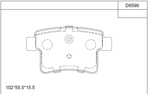 Brake Pad Set, disc brake (KD6590)