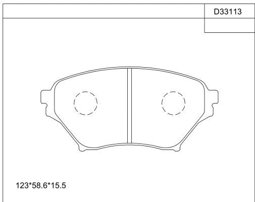 Brake Pad Set, disc brake (KD33113)