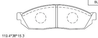 Brake Pad Set, disc brake (KD3761)