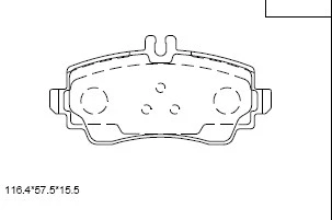 Brake Pad Set, disc brake (KD7574F)