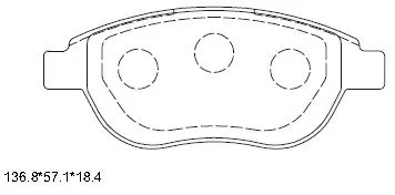 Brake Pad Set, disc brake (KD7720H)