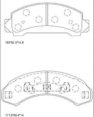 Brake Pad Set, disc brake (KD6305)