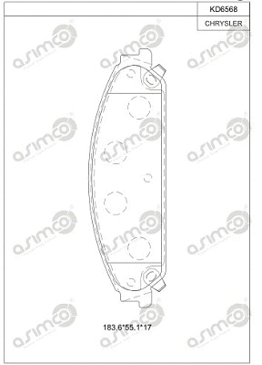 Brake Pad Set, disc brake (KD6568)