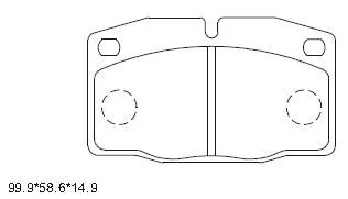 Brake Pad Set, disc brake (KD9733)