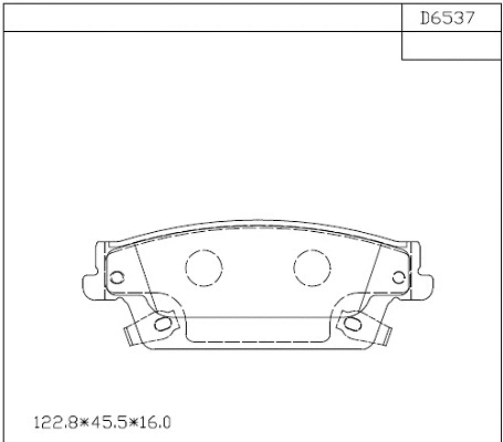 Brake Pad Set, disc brake (KD6537)