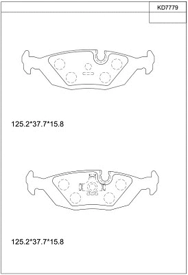 Brake Pad Set, disc brake (KD7779)