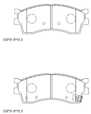Brake Pad Set, disc brake (KD9757)