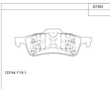 Brake Pad Set, disc brake (KD7393)