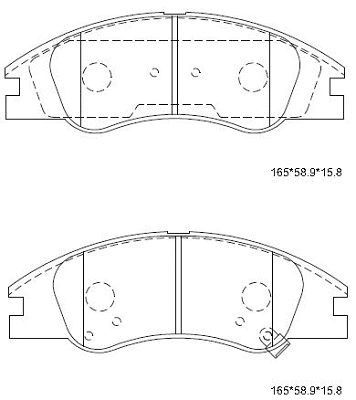 Brake Pad Set, disc brake (KD9720)