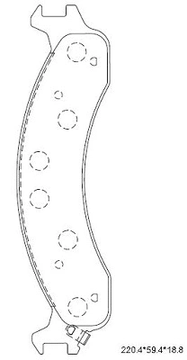 Brake Pad Set, disc brake (KD6313)