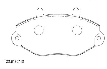 Brake Pad Set, disc brake (KD6611)