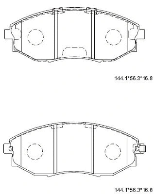 Brake Pad Set, disc brake (KD3735)
